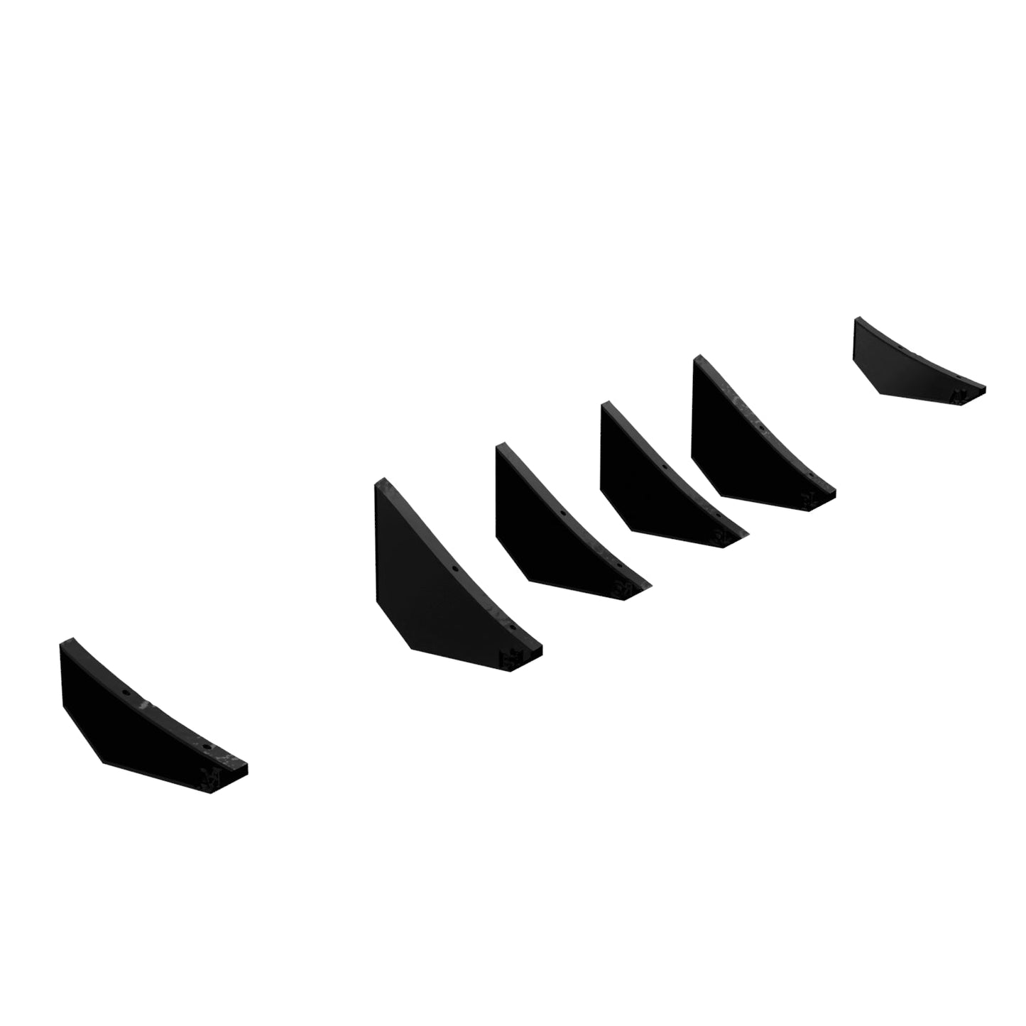 Ford Fiesta ST180/200 Rear Diffuser Kit Mk7 (2013-2017) (6 Fin)