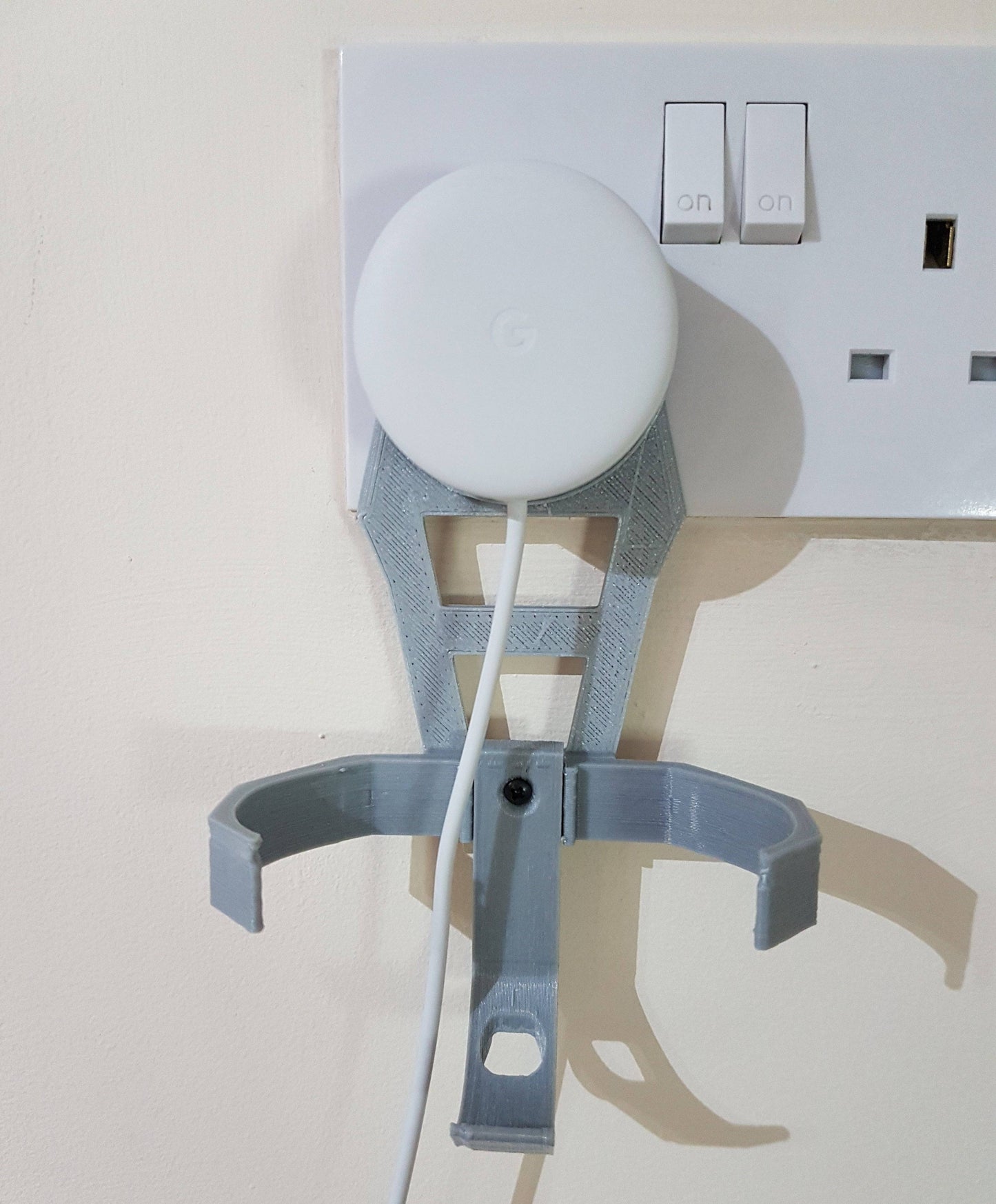 Google Home Mini Adjustable Plug Hanger : Grey