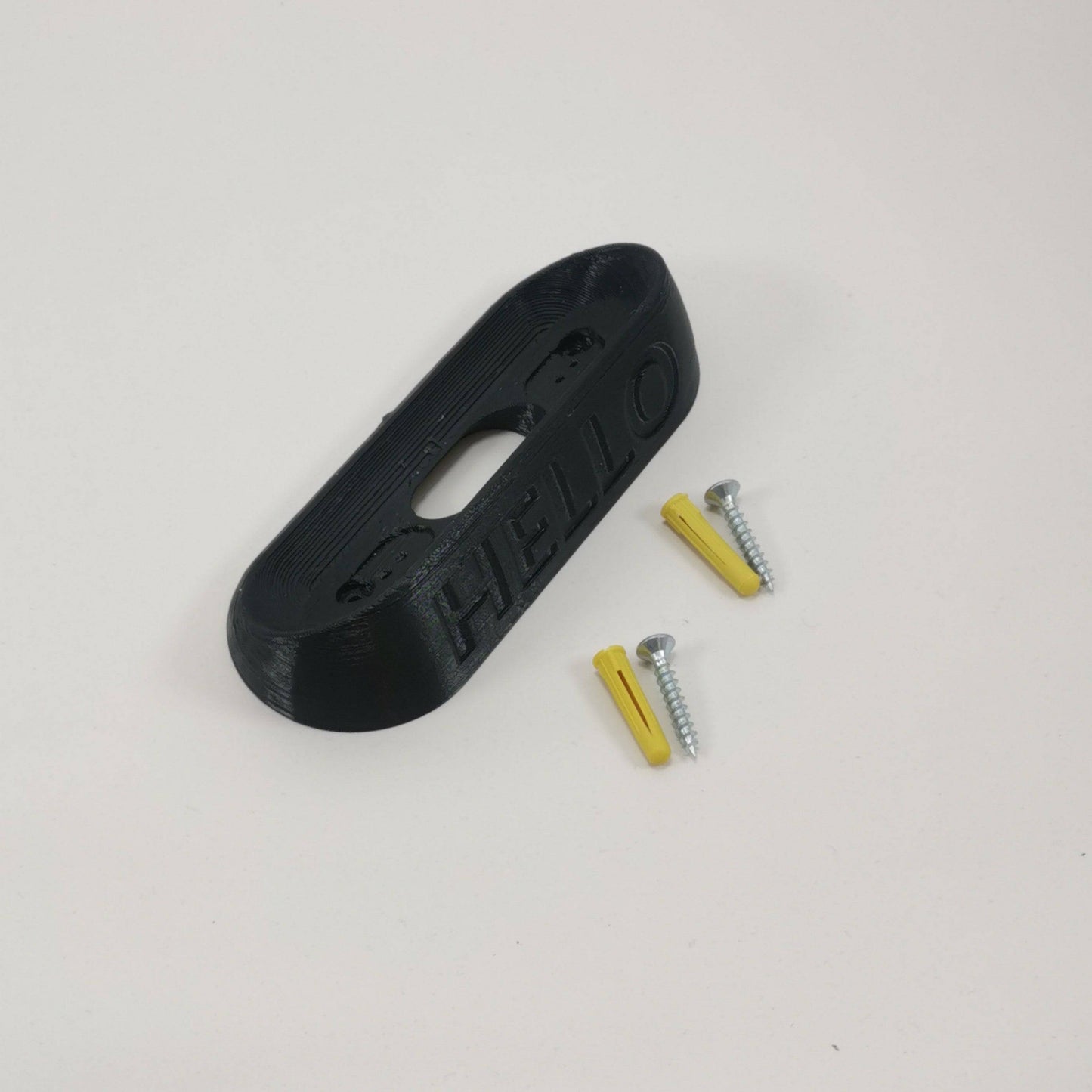 Hello Door Bell 45 Degree Angle Spacer / Wall Mount / Bracket / Camera Director For Nest: (Black)