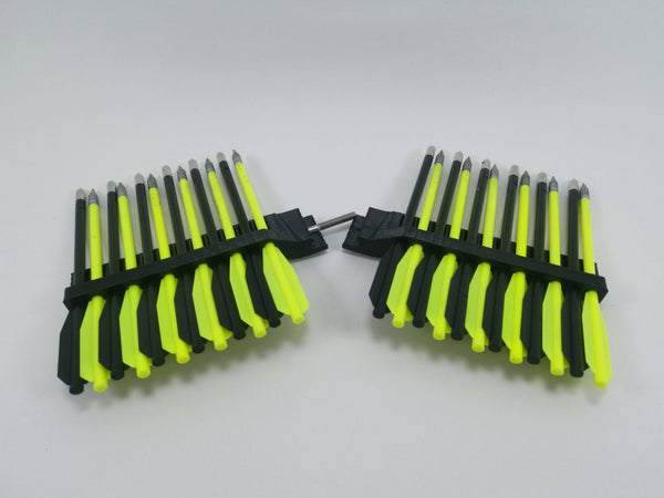 Picatinny Bolt Holder Quiver Accessory For Pistol Crossbow : Black