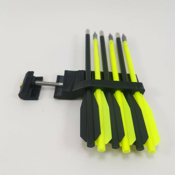 Picatinny Bolt Holder Quiver Accessory For Pistol Crossbow : Black