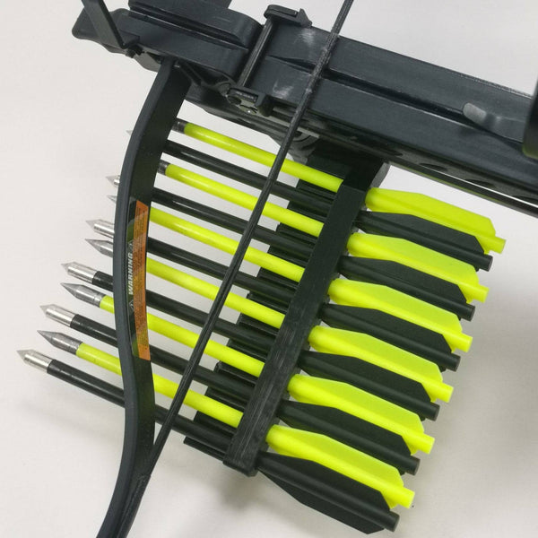 Picatinny Bolt Holder Quiver Accessory For Pistol Crossbow : Black