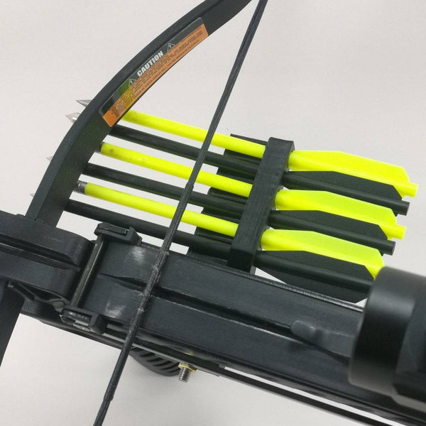 Picatinny Bolt Holder Quiver Accessory For Pistol Crossbow : Black