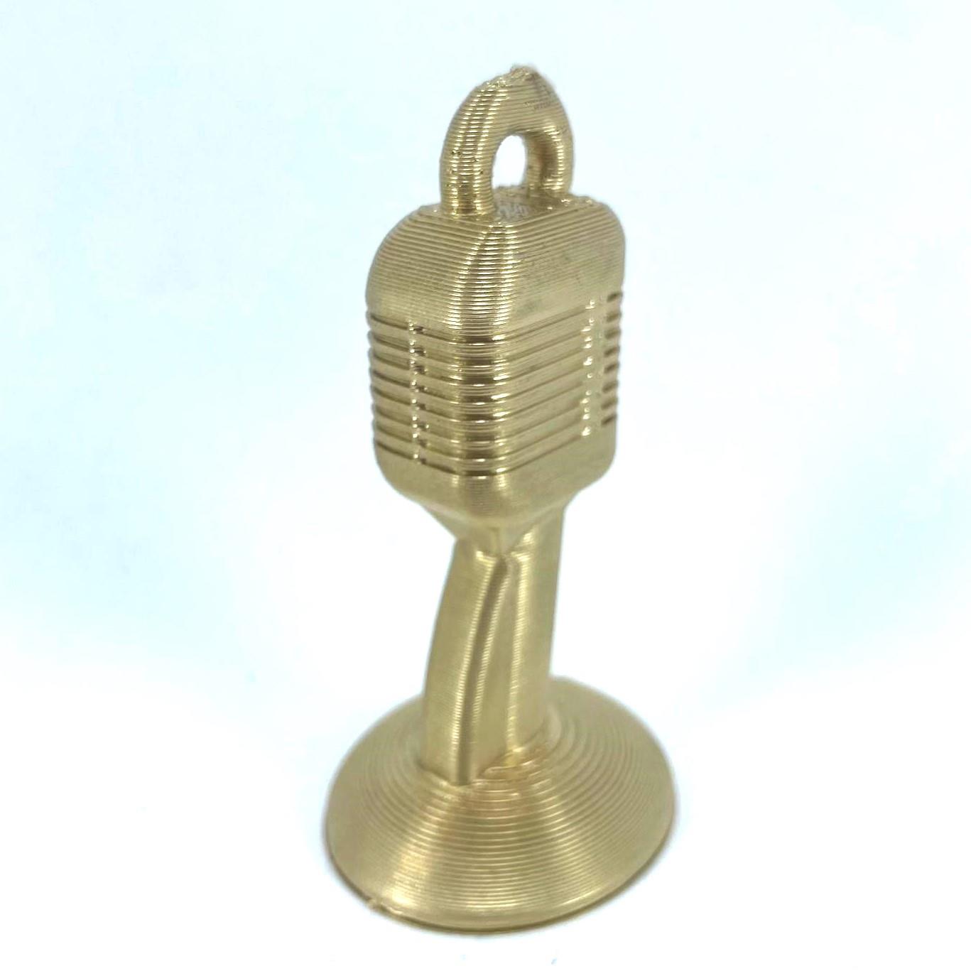 Retro Classic Microphone Christmas Tree Bauble Decoration Ornament For Xmas Noel