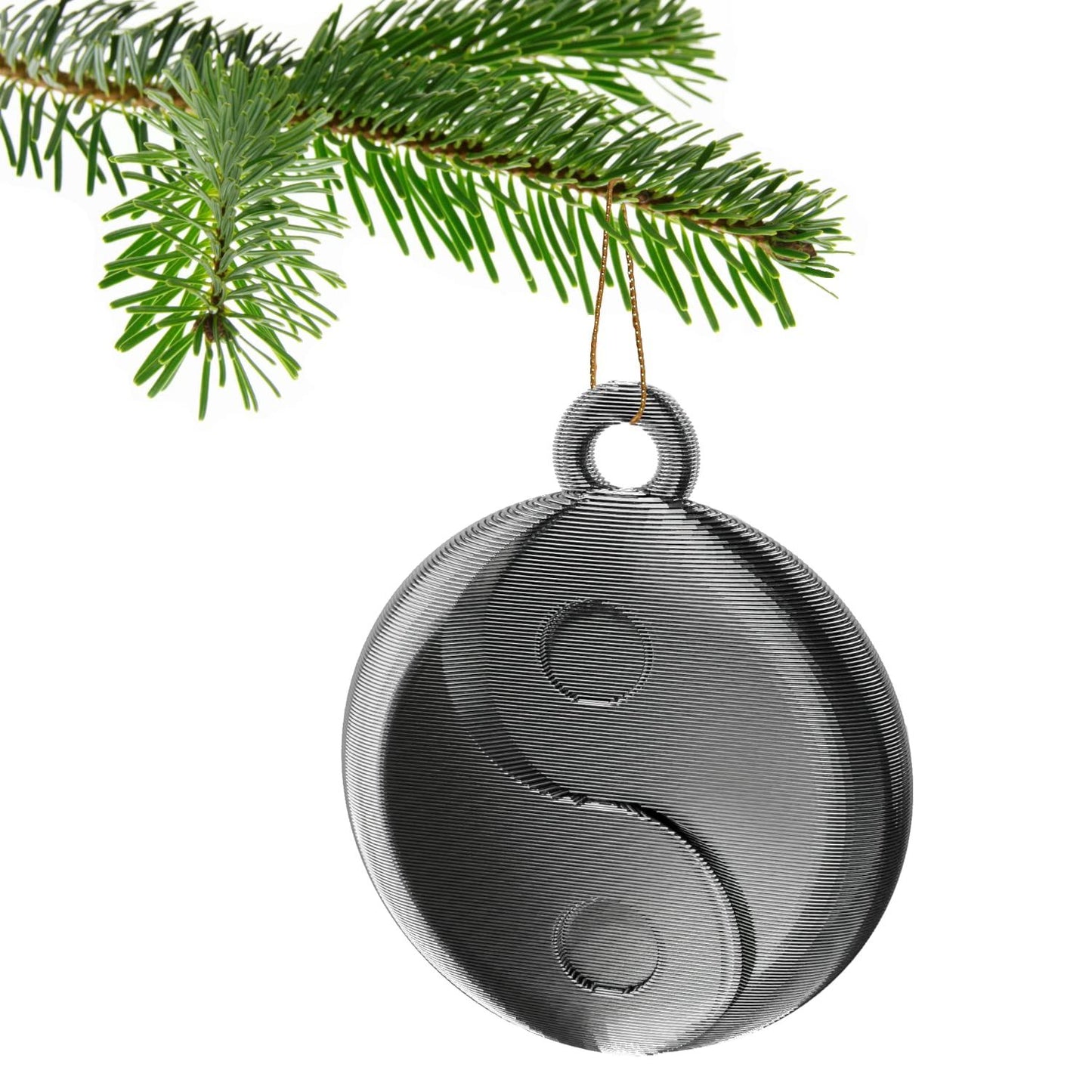 Yin und Yang Weihnachtsbaumkugel Dekoration Ornament für Weihnachten Xmas Noel