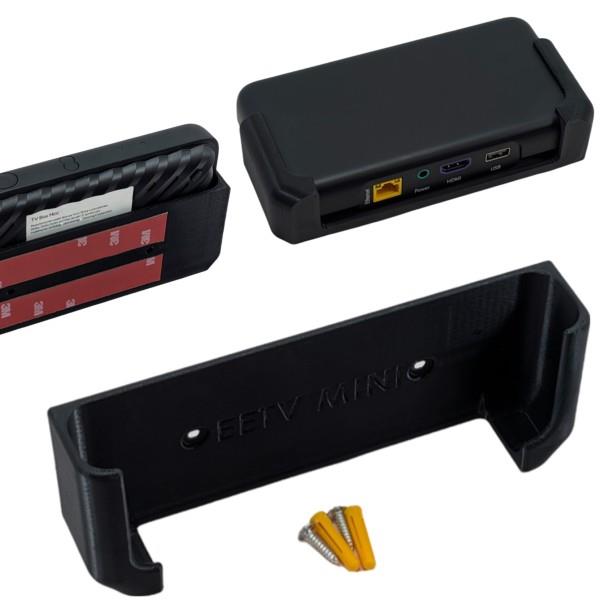 Support mural 3D compatible avec le mini décodeur EE TV (DIW3930), support de forme rectangulaire