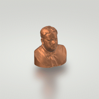 3D Portrait Scan (Kent) + 3D Model Bust (Mini 4cm)