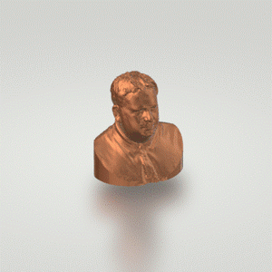 3D Portrait Scan (Kent) + 3D Model Bust (Mini 4cm)