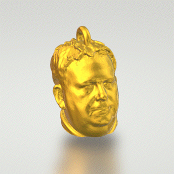 3D Portrait Scan (Kent) + 3D Model Christmas Bauble (8cm)
