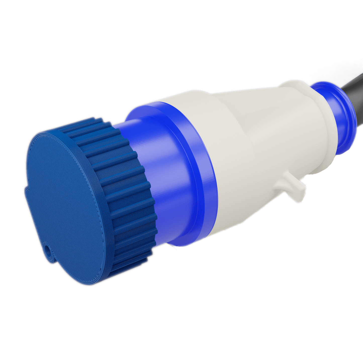 Staubschutz für 32-Ampere-Netzstecker für Anschlusskabel von Industriemaschinen