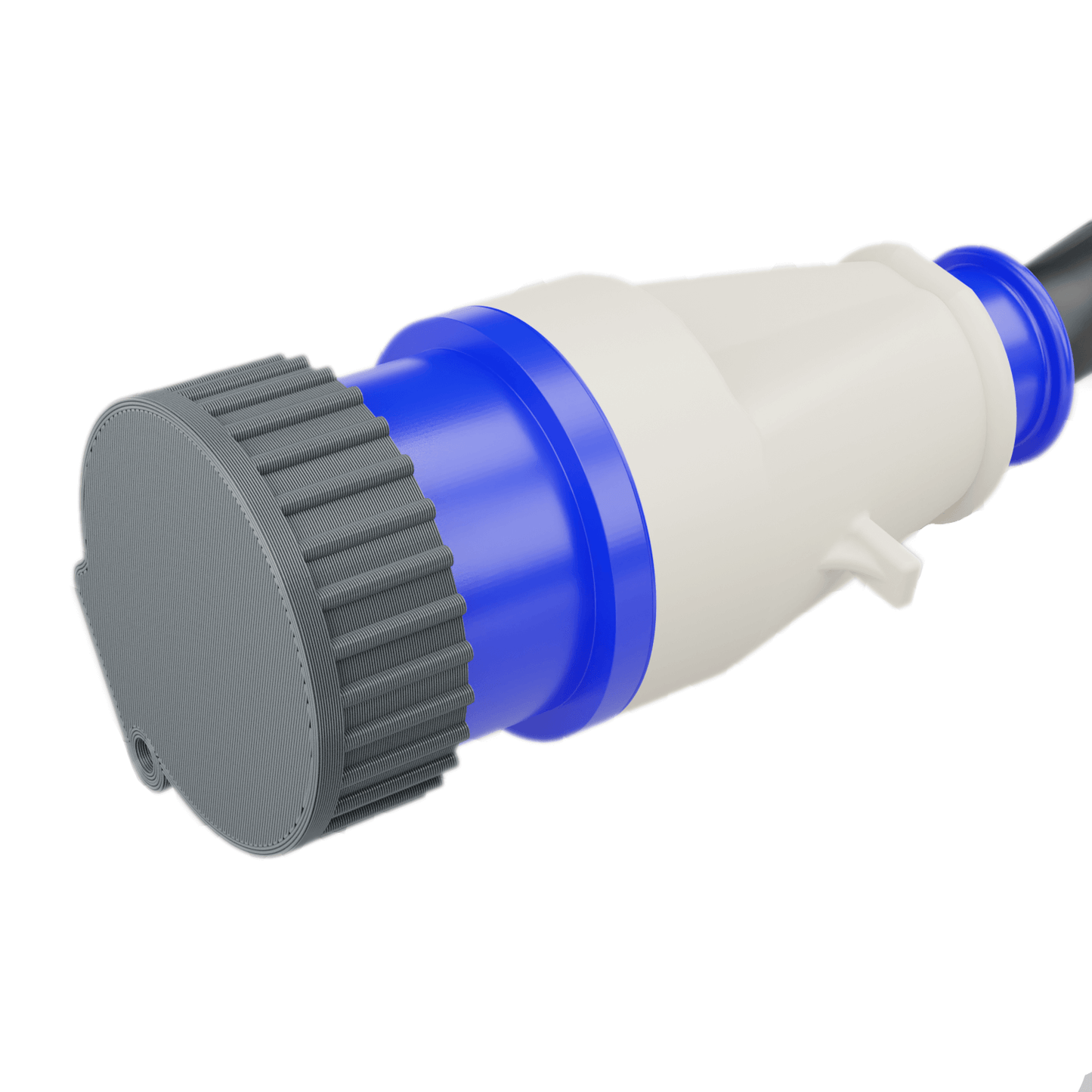 Staubschutz für 32-Ampere-Netzstecker für Anschlusskabel von Industriemaschinen