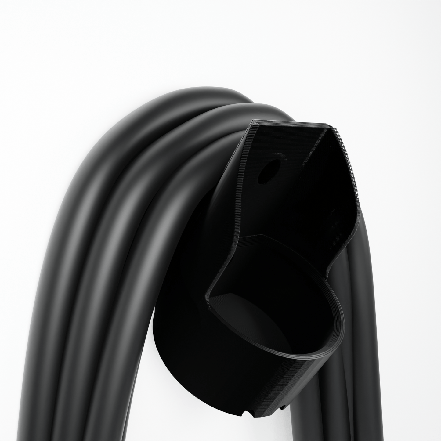 Type 2 EV Charger Plug Holder Wall Mount Bracket Socket For Electric Car Charging Cable