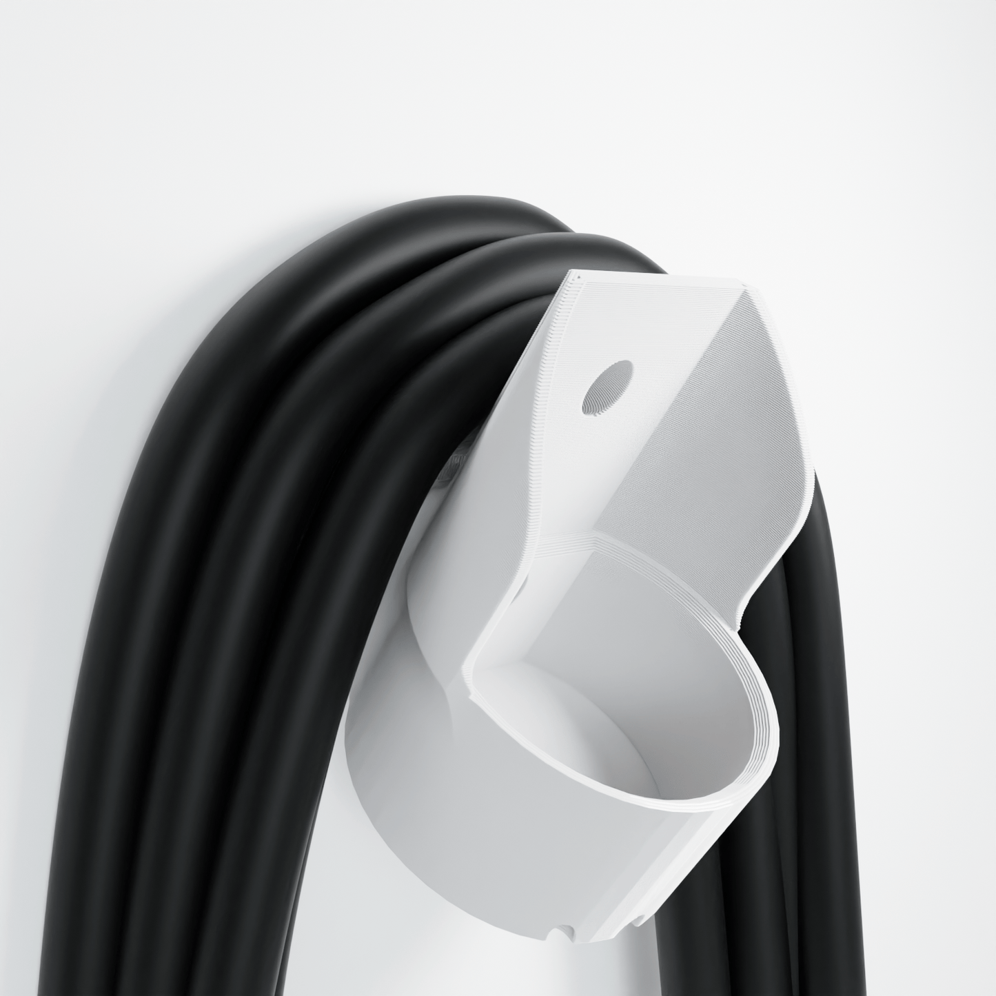 Type 2 EV Charger Plug Holder Wall Mount Bracket Socket For Electric Car Charging Cable