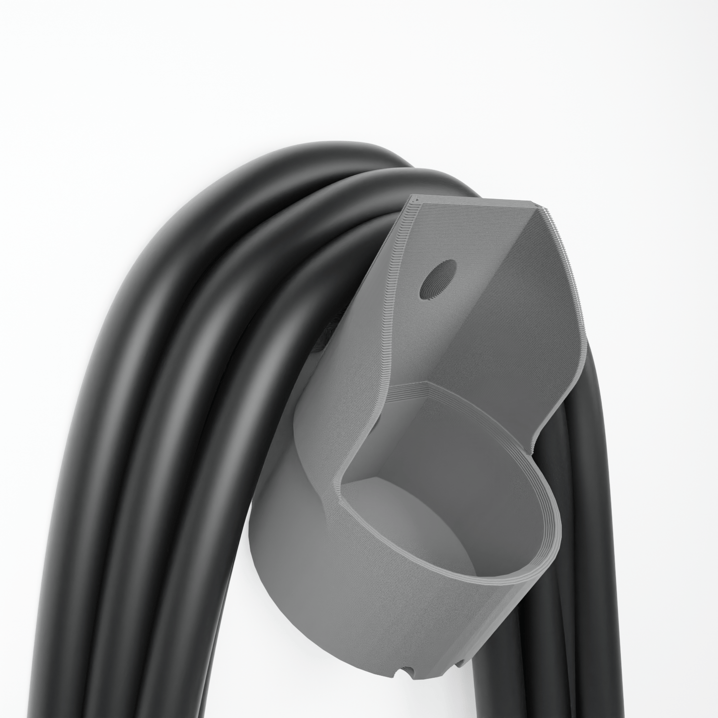 Type 2 EV Charger Plug Holder Wall Mount Bracket Socket For Electric Car Charging Cable