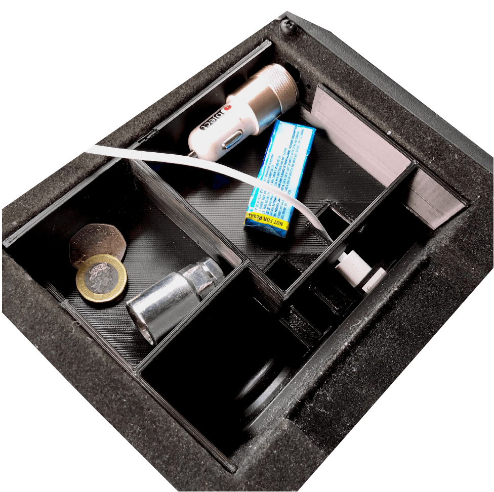 Organisateur de console centrale Jaguar XE - Noir