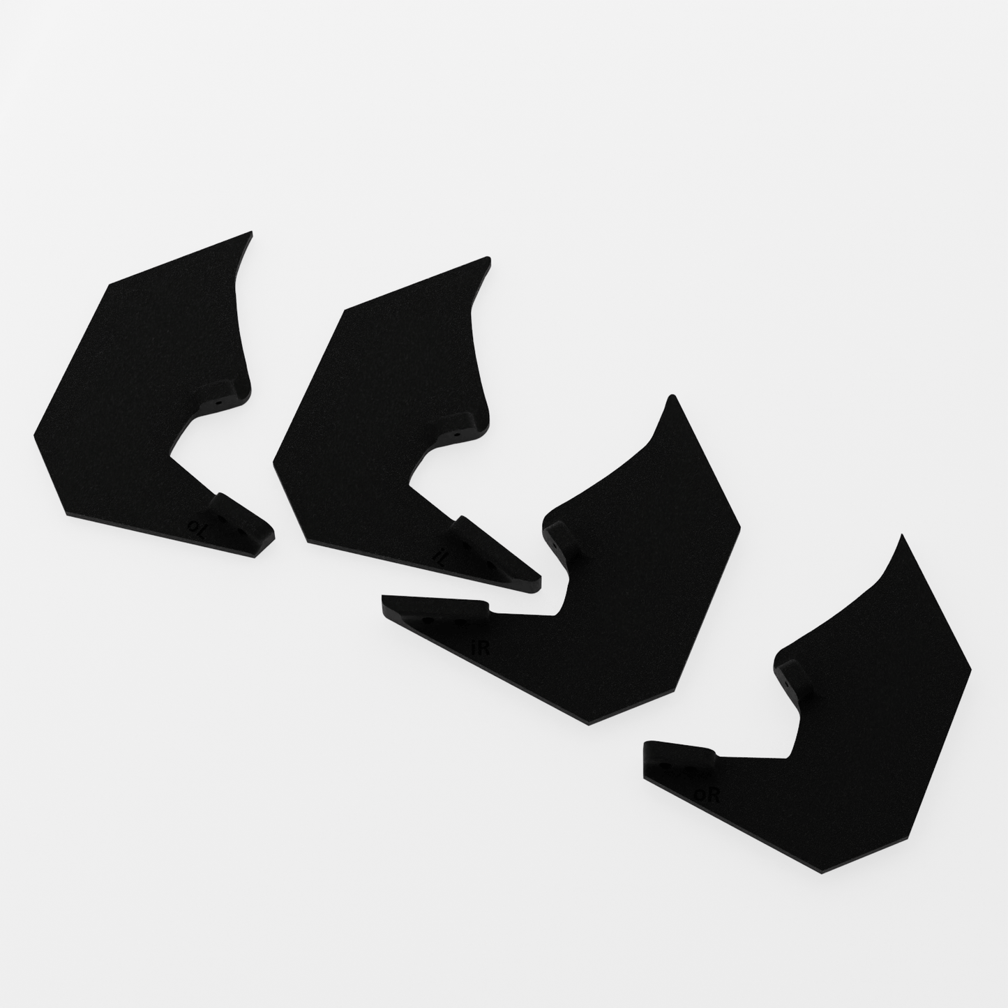 Jaguar XE (X760) Rear Diffuser Fins - Kit For Rear Bumper (2015 - 18)