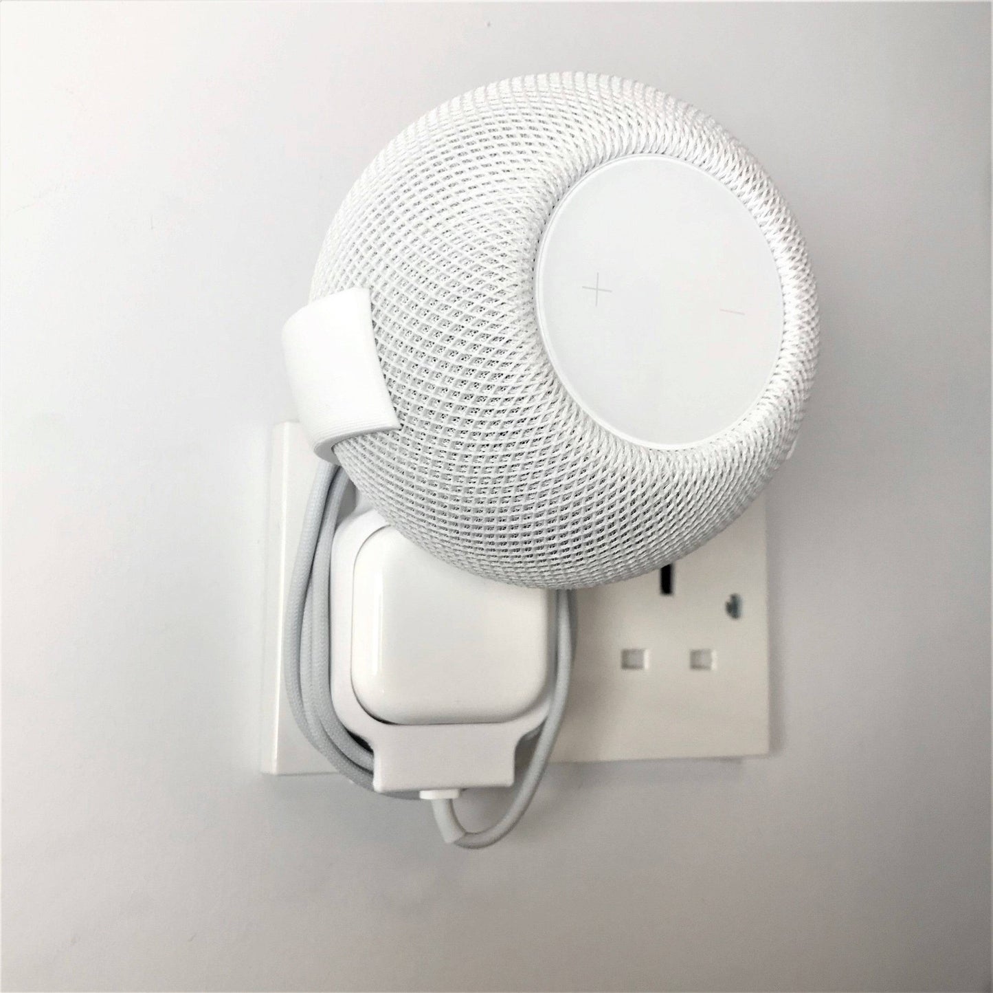 3DCabin Plug Mount Bracket Holder Holster Compatible With Apple HomePod Mini Siri