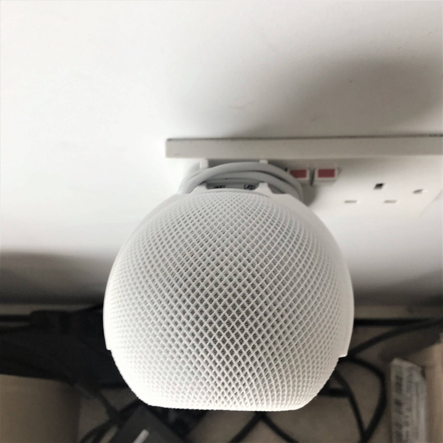 3DCabin Plug Mount Bracket Holder Holster Compatible With Apple HomePod Mini Siri