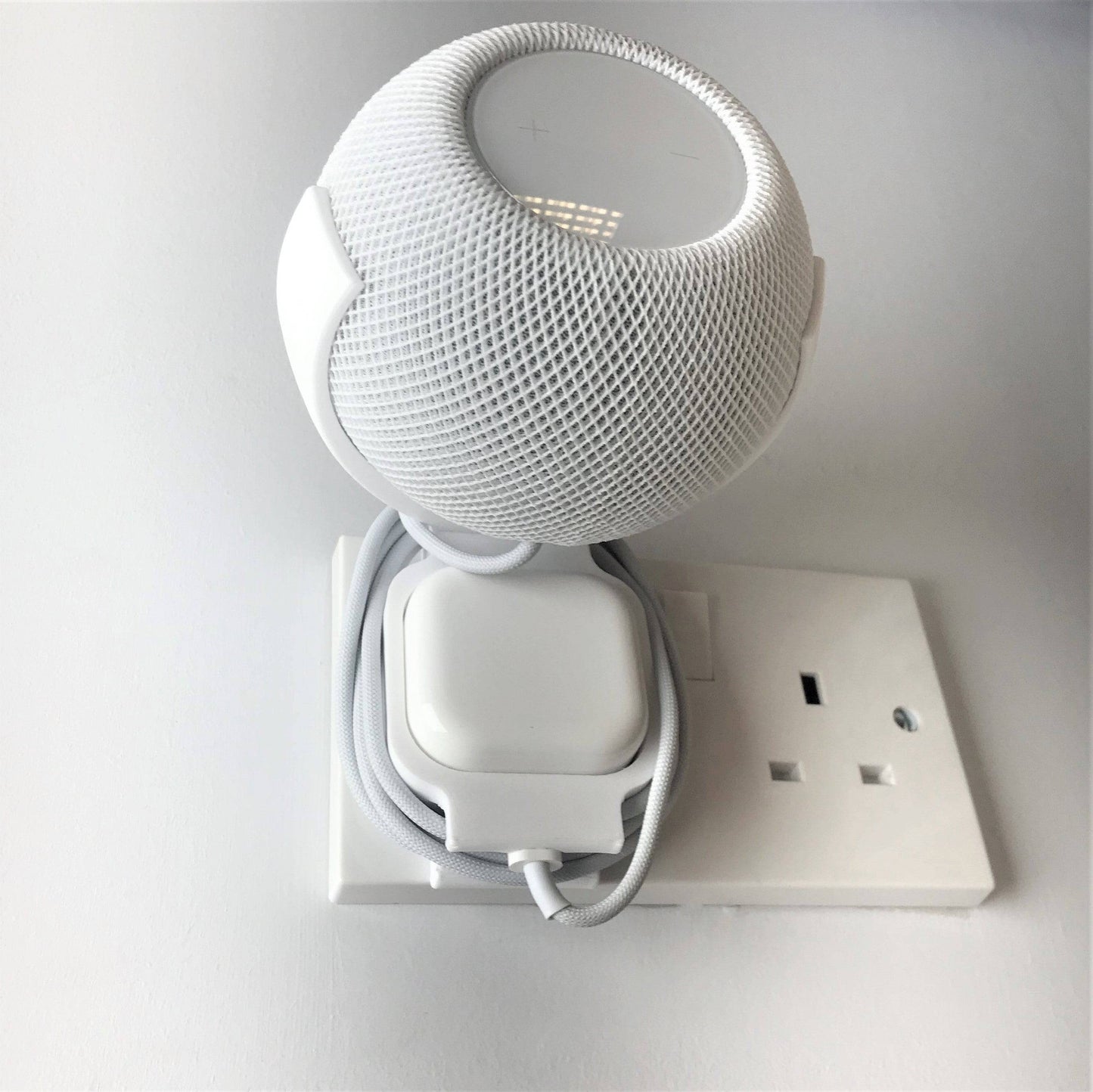 3DCabin Plug Mount Bracket Holder Holster Compatible With Apple HomePod Mini Siri