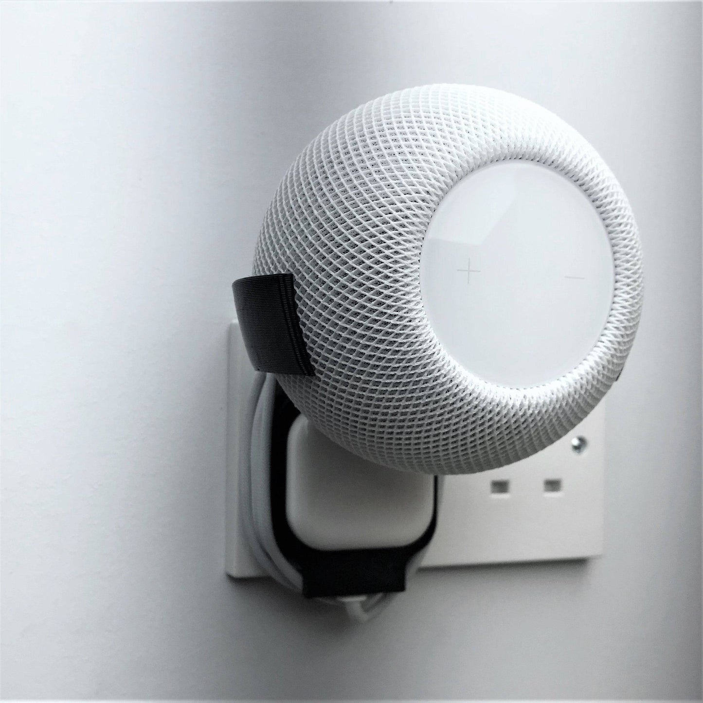 3DCabin Plug Mount Bracket Holder Holster Compatible With Apple HomePod Mini Siri