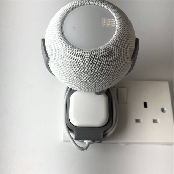 3DCabin Plug Mount Bracket Holder Holster Compatible With Apple HomePod Mini Siri