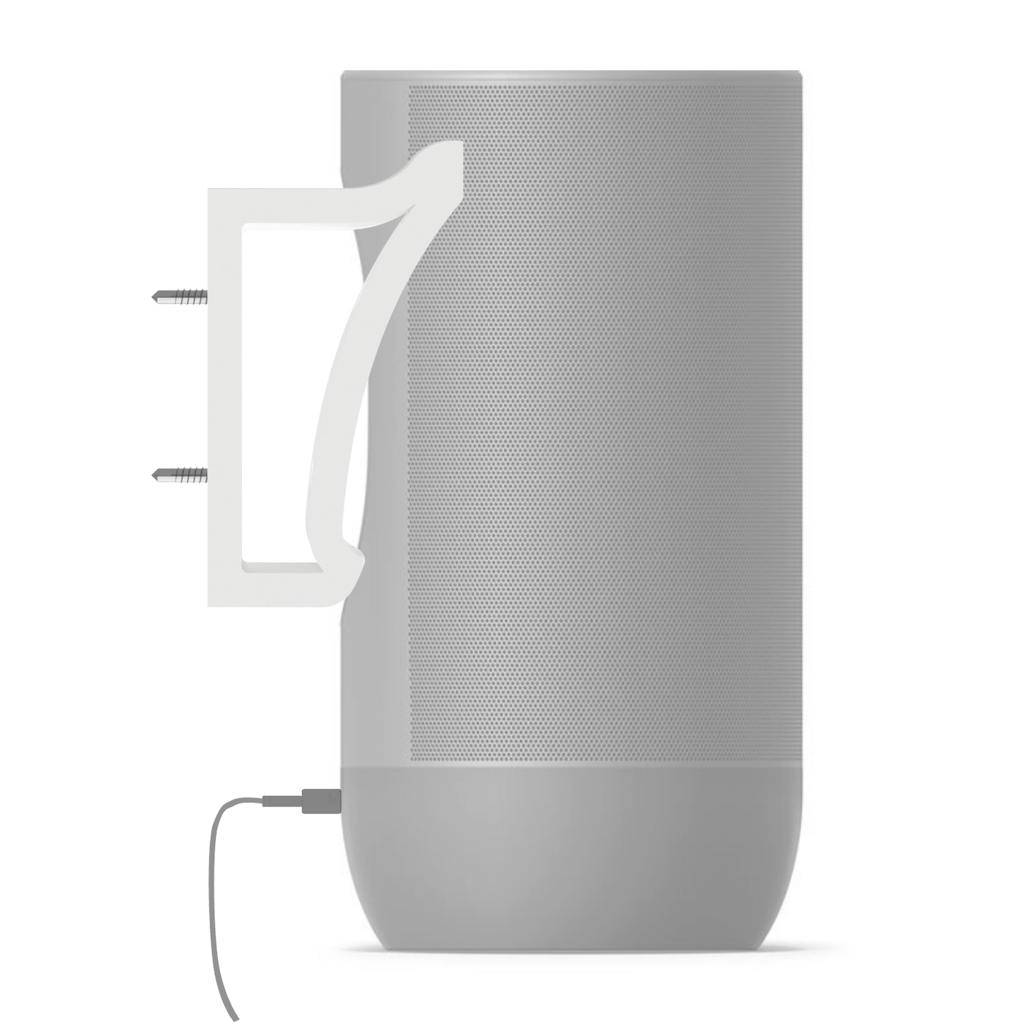 Wall Mount Bracket Holder For Sonos Move Portable Speaker - Charging Enabled