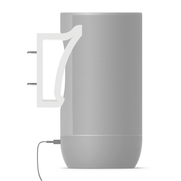 Wall Mount Bracket Holder For Sonos Move Portable Speaker - Charging Enabled