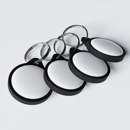 AirTag Keyring Holder Attachment (4 PACK) Low Profile For Tracking Device - Pop Fit - Various Colours