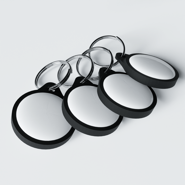 AirTag Keyring Holder Attachment (4 PACK) Low Profile For Tracking Device - Pop Fit - Various Colours