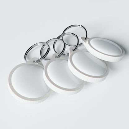 AirTag Keyring Holder Attachment (4 PACK) Low Profile For Tracking Device - Pop Fit - Various Colours