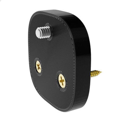 Smart Air Quality Monitor Wall Mount Bracket Hidden Holder For Amazon (Black)