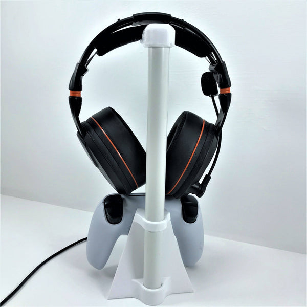 3D Cabin PS5 Controller Stand And Headphone Hanger Holder Mount For Dual Sense Play Station 5