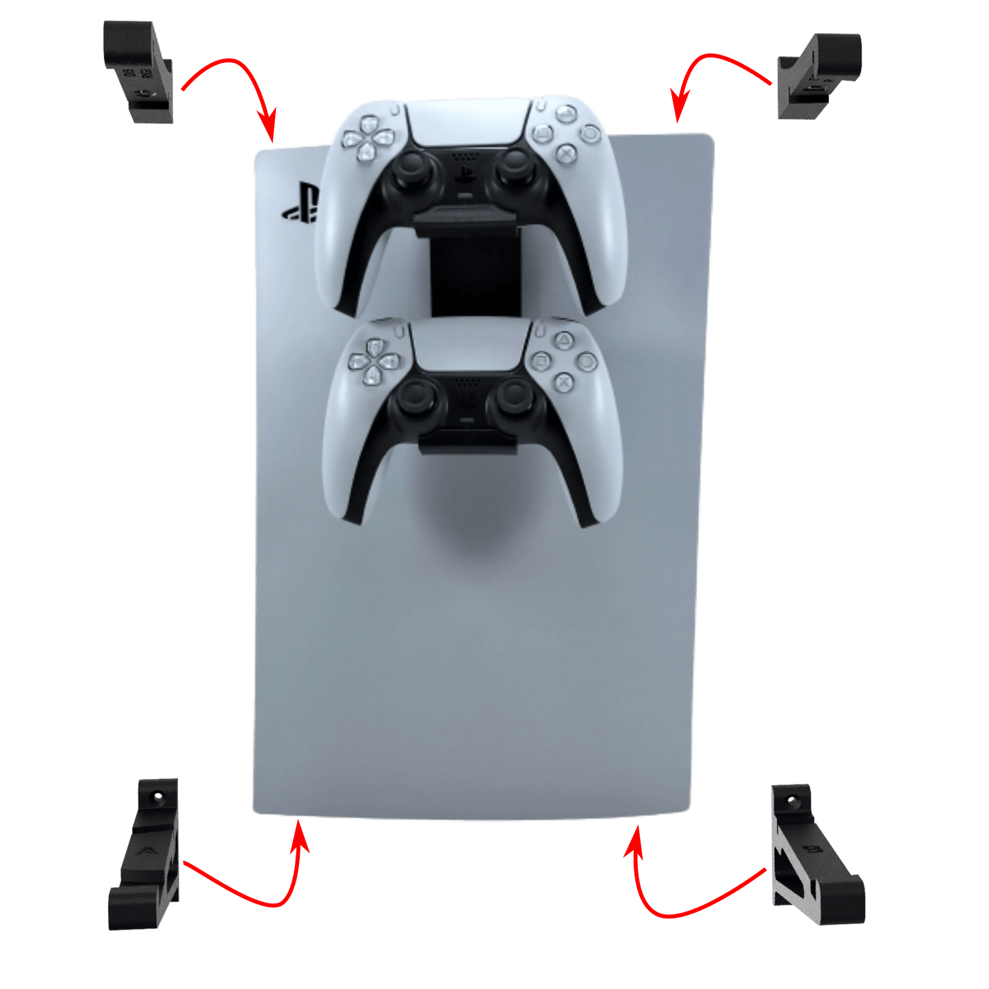 3D Cabin PS5 Minimal Wall Mounting Kit Set Bracket Pack For PlayStation Digital Console