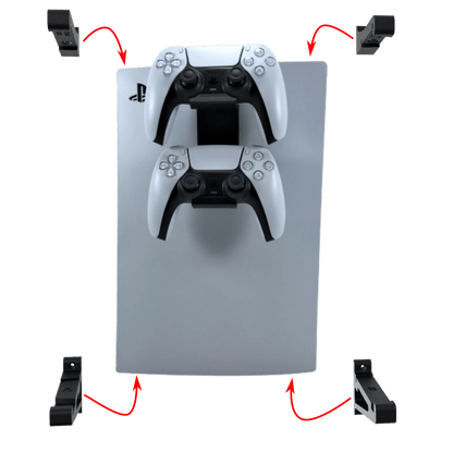 3D Cabin PS5 Minimal Wall Mounting Kit Set Bracket Pack For PlayStation Digital Console