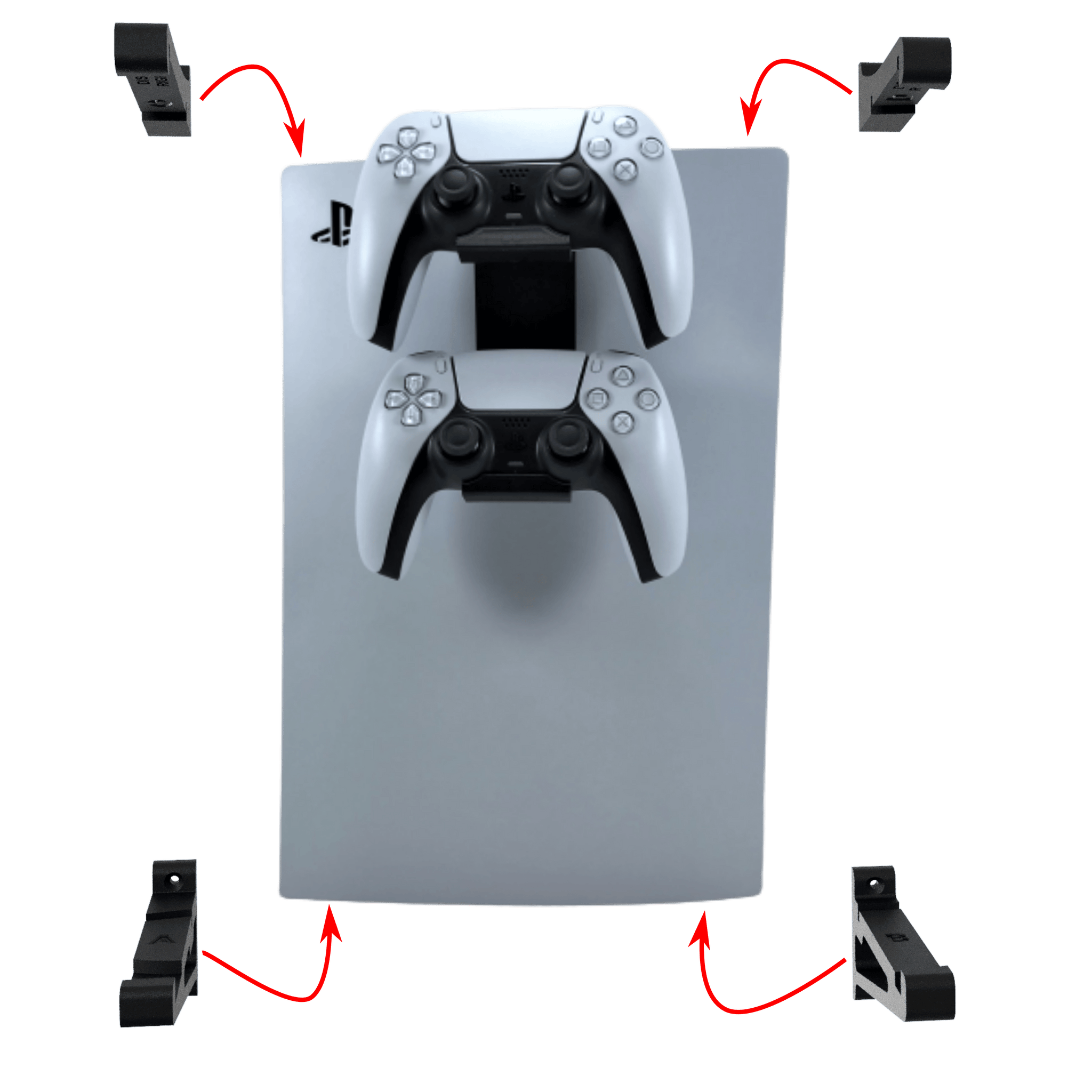 3D Cabin PS5 Minimal Wall Mounting Kit Set Bracket Pack For PlayStation Digital Console