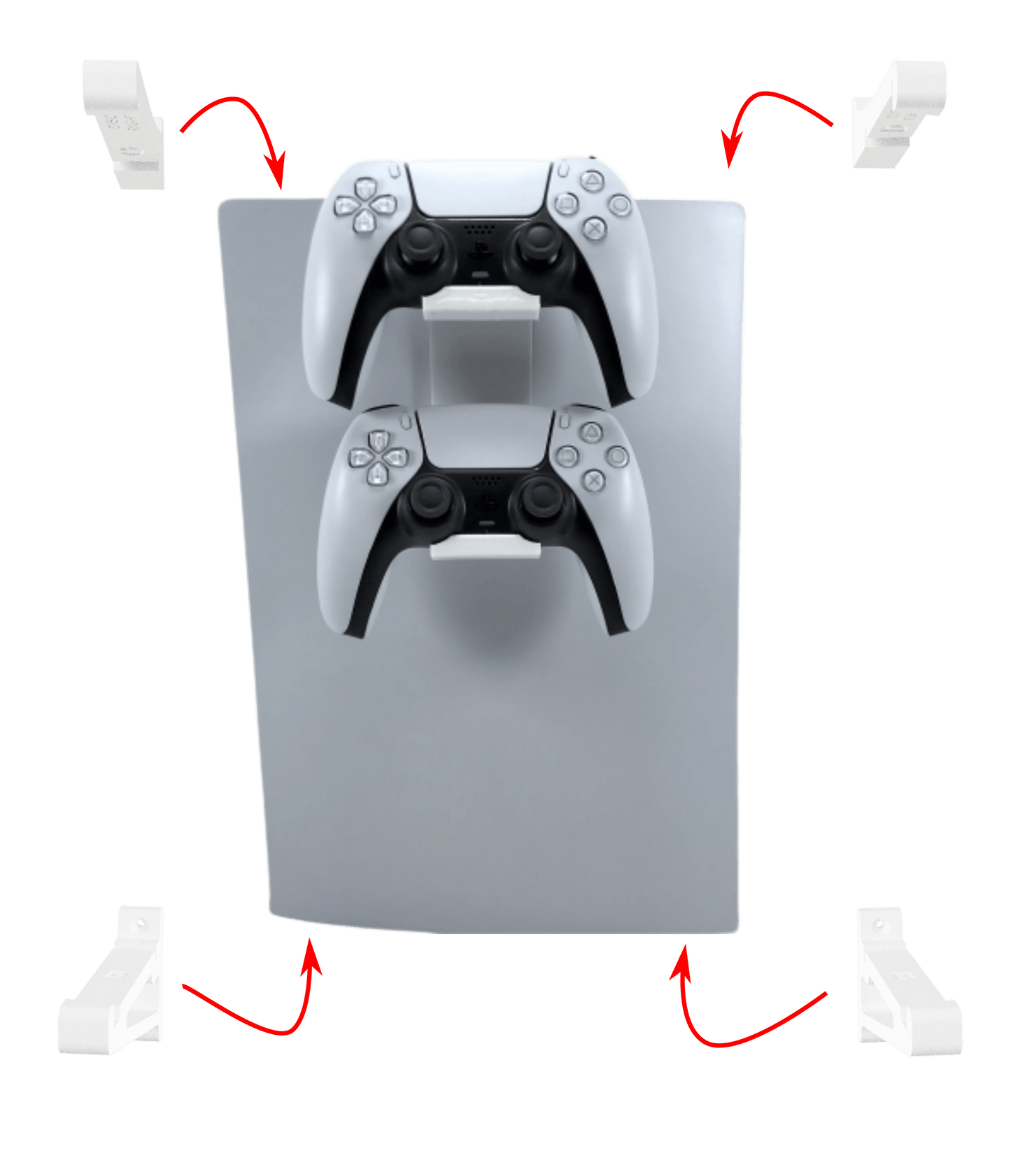 3D Cabin PS5 Minimal Wall Mounting Kit Set Bracket Pack For PlayStation Digital Console