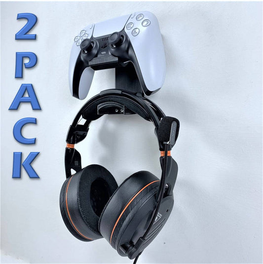 3D Cabin PS5 Controller & Kopfhörer Wandhalterung Halterung (2er-Pack) Für PlayStation 5 Digital Oder Disc DualSense - Verschiedene Farben
