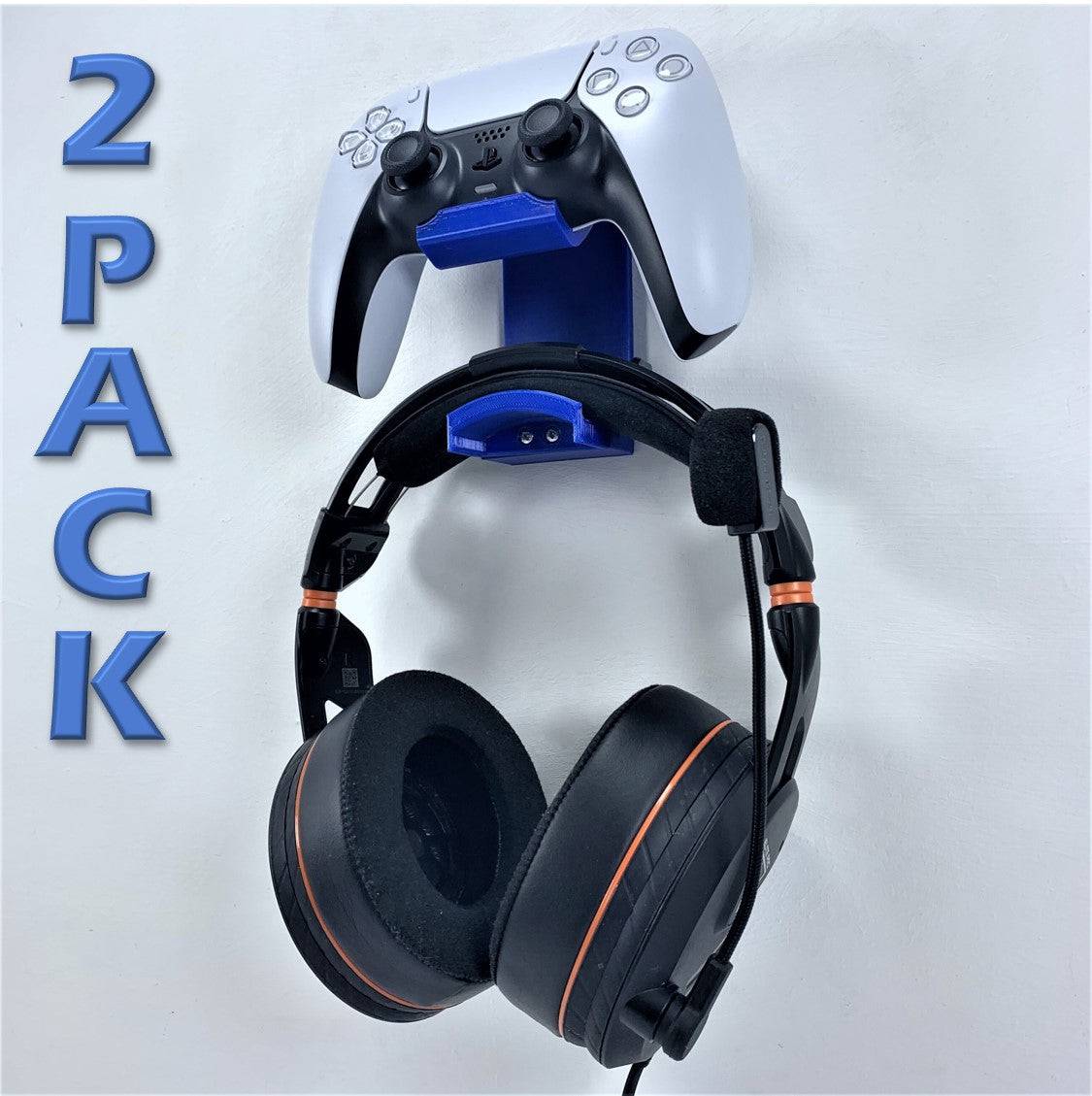 3D Cabin PS5 Controller & Kopfhörer Wandhalterung Halterung (2er-Pack) Für PlayStation 5 Digital Oder Disc DualSense - Verschiedene Farben