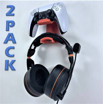 3D Cabin PS5 Controller & Kopfhörer Wandhalterung Halterung (2er-Pack) Für PlayStation 5 Digital Oder Disc DualSense - Verschiedene Farben