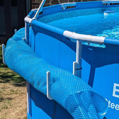 Aufbewahrungsgestell für Poolabdeckungen, klappbare Seitenhalterungen