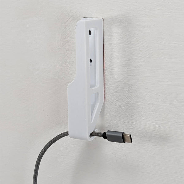 Tablet Wall Mount Bracket Holder Universal With Cable Hook (Up to 19mm Thickness)