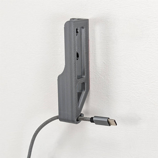 Tablet Wall Mount Bracket Holder Universal With Cable Hook (Up to 19mm Thickness)