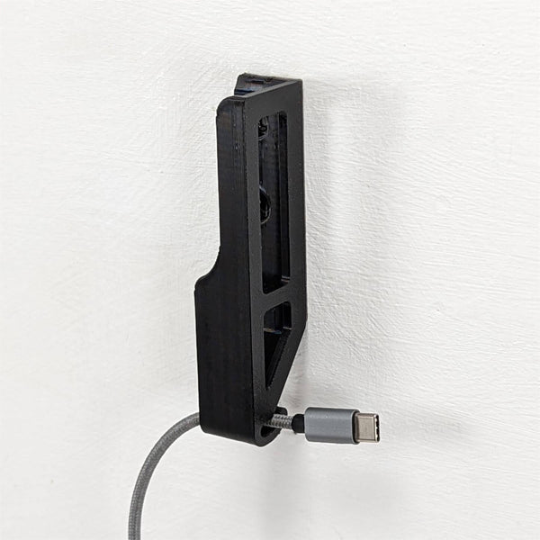 Tablet Wall Mount Bracket Holder Universal With Cable Hook (Up to 19mm Thickness)