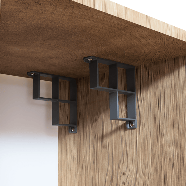 Tin Foil / Cling Film / Grease Proof Paper Mount Bracket Holder Organiser Corner Holder For Kitchen Cupboard Organisation