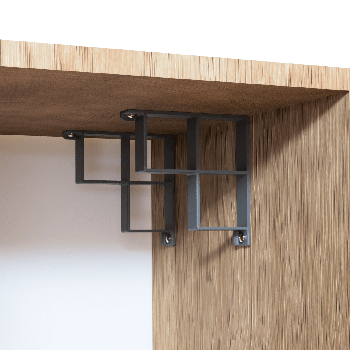 Tin Foil / Cling Film / Grease Proof Paper Mount Bracket Holder Organiser Corner Holder For Kitchen Cupboard Organisation