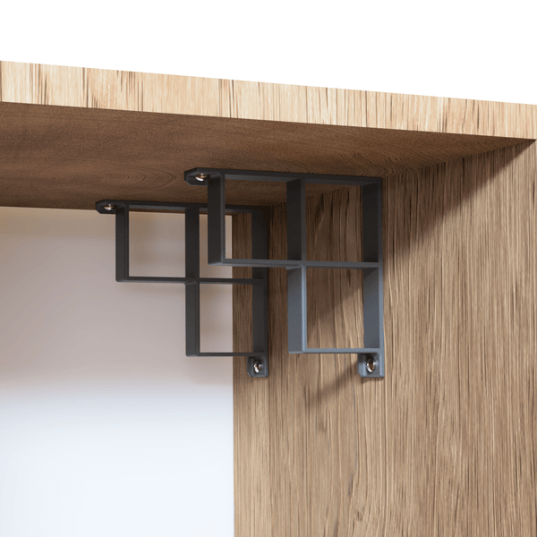 Tin Foil / Cling Film / Grease Proof Paper Mount Bracket Holder Organiser Corner Holder For Kitchen Cupboard Organisation