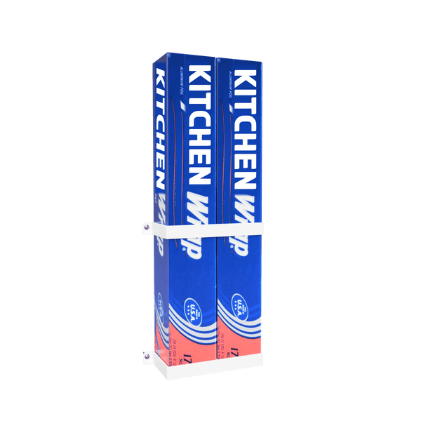 Tin Foil / Cling Film / Grease Proof Paper Mount Bracket Holder Organiser For Kitchen Cupboard Storage EXTRA LARGE