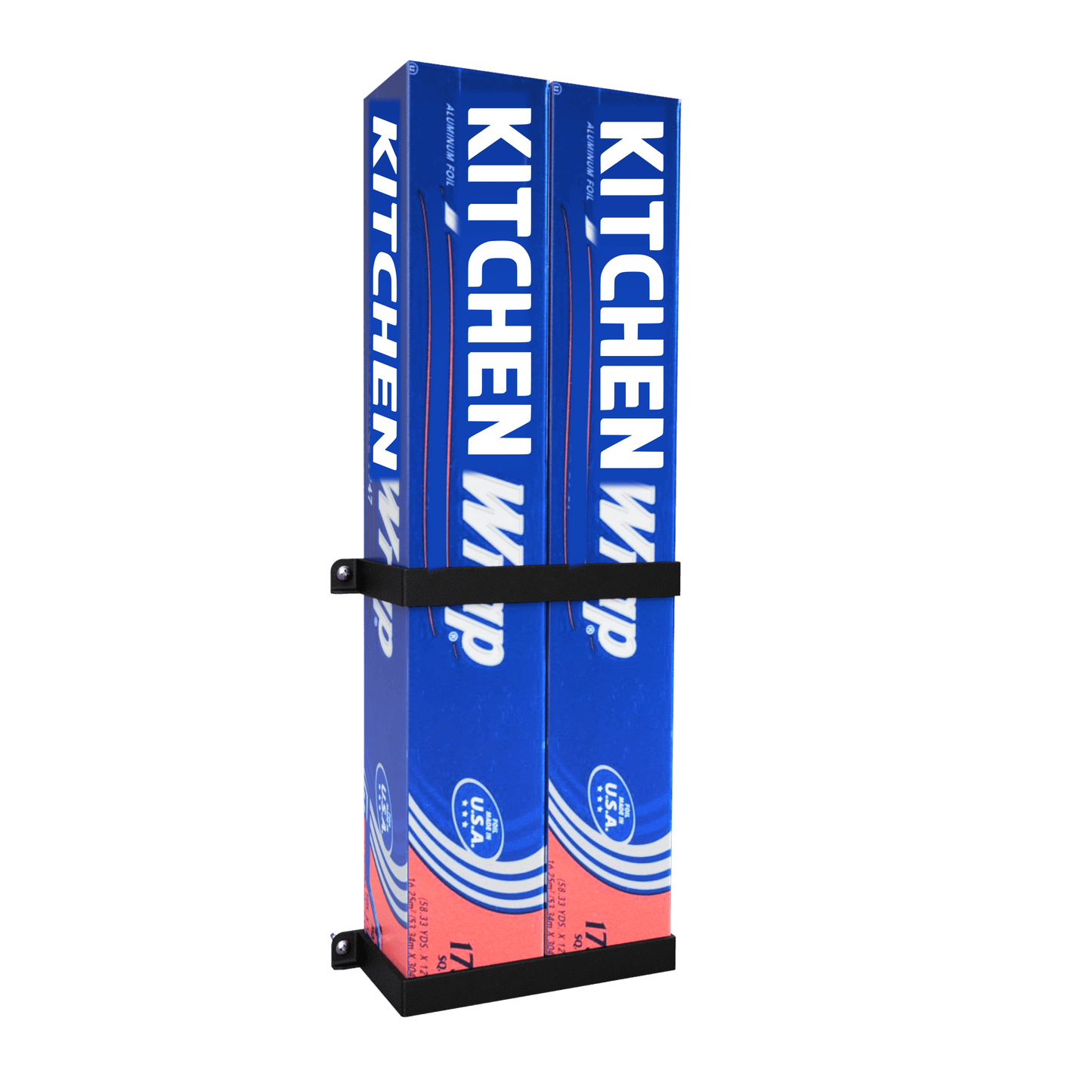 Tin Foil / Cling Film / Grease Proof Paper Mount Bracket Holder Organiser For Kitchen Cupboard Storage EXTRA LARGE