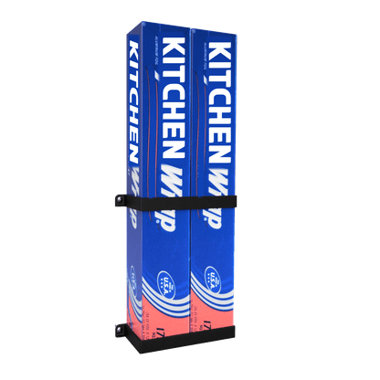 Tin Foil / Cling Film / Grease Proof Paper Mount Bracket Holder Organiser For Kitchen Cupboard Storage EXTRA LARGE