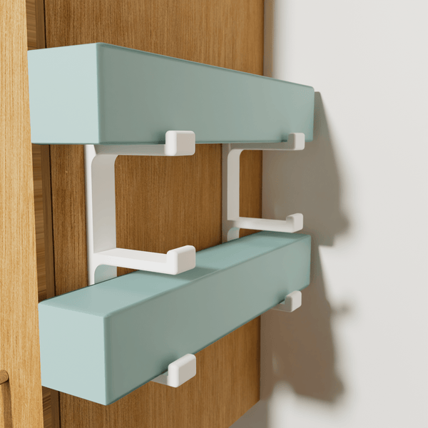 Tin Foil / Cling Film / Grease Proof Paper Mount Bracket Holder Organiser For Kitchen Cupboard Storage Side Hooks